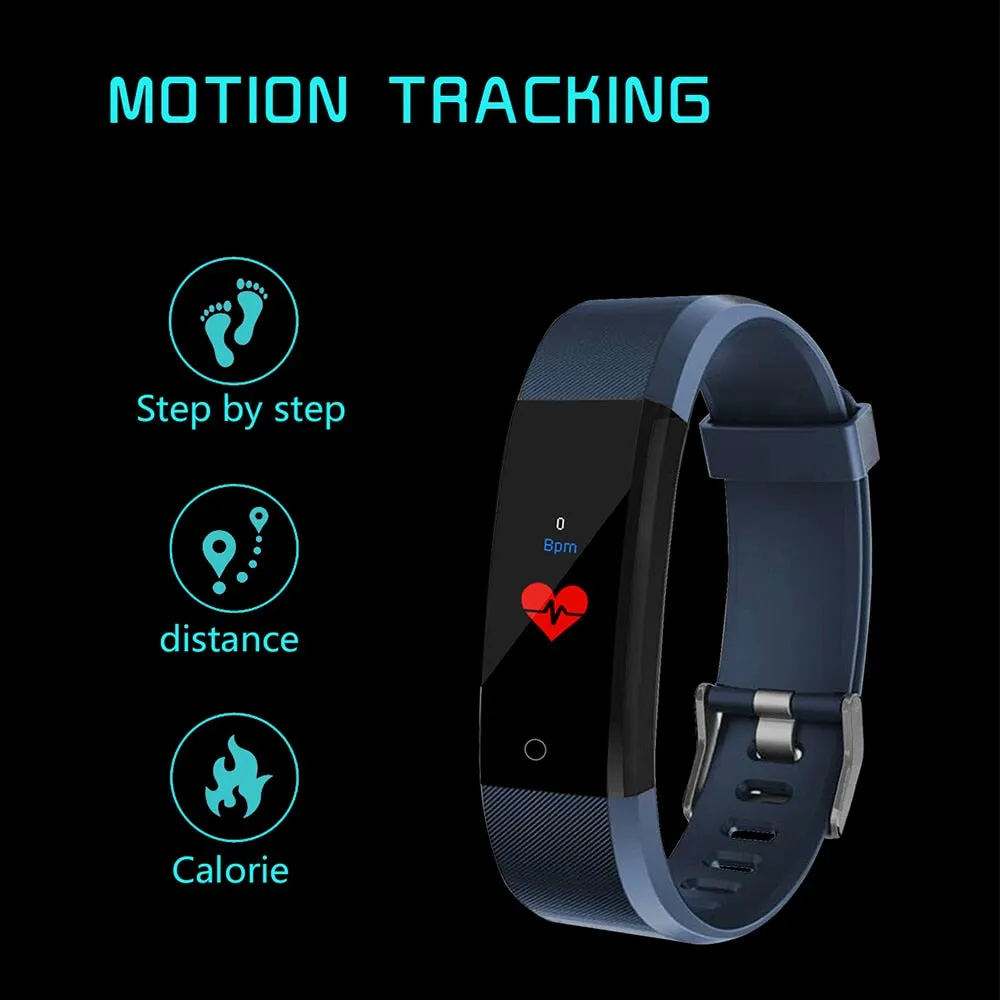 Smart Wristband fitness tracker Watch Health Heart Waterproof