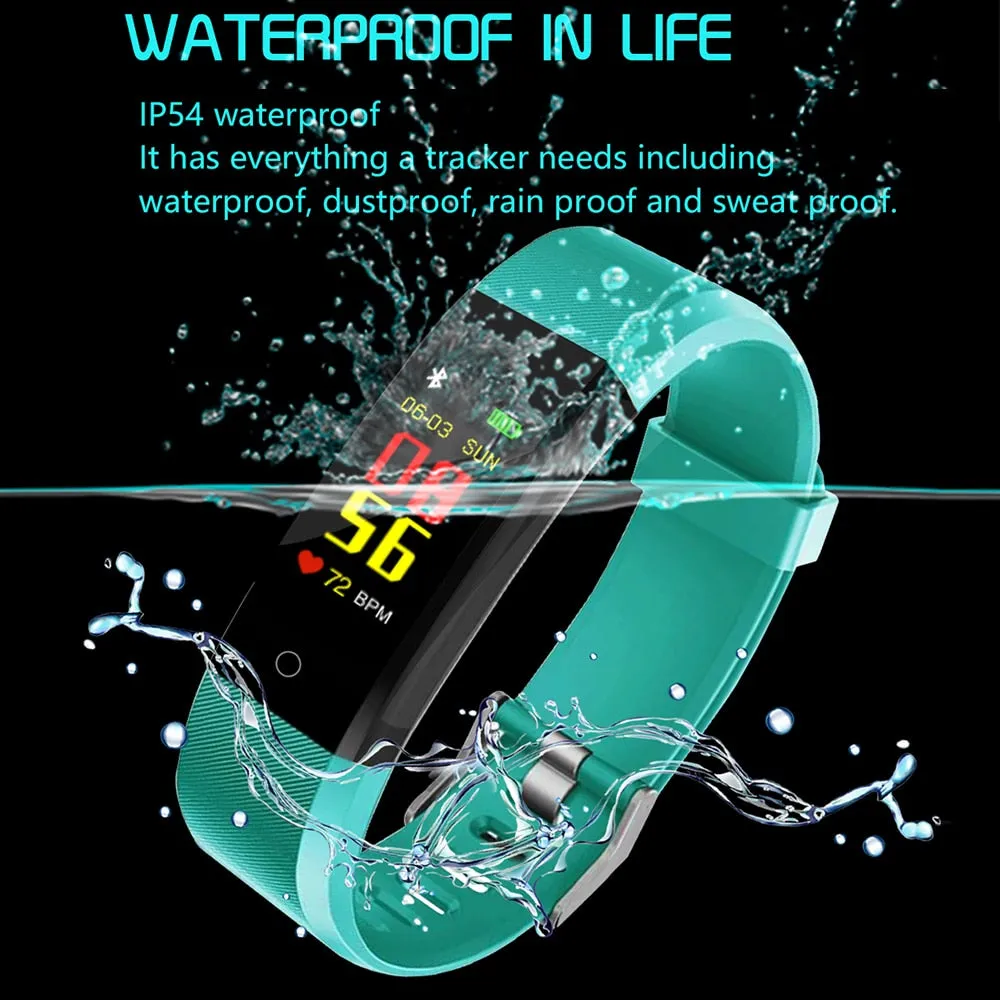 Smart Wristband fitness tracker Watch Health Heart Waterproof