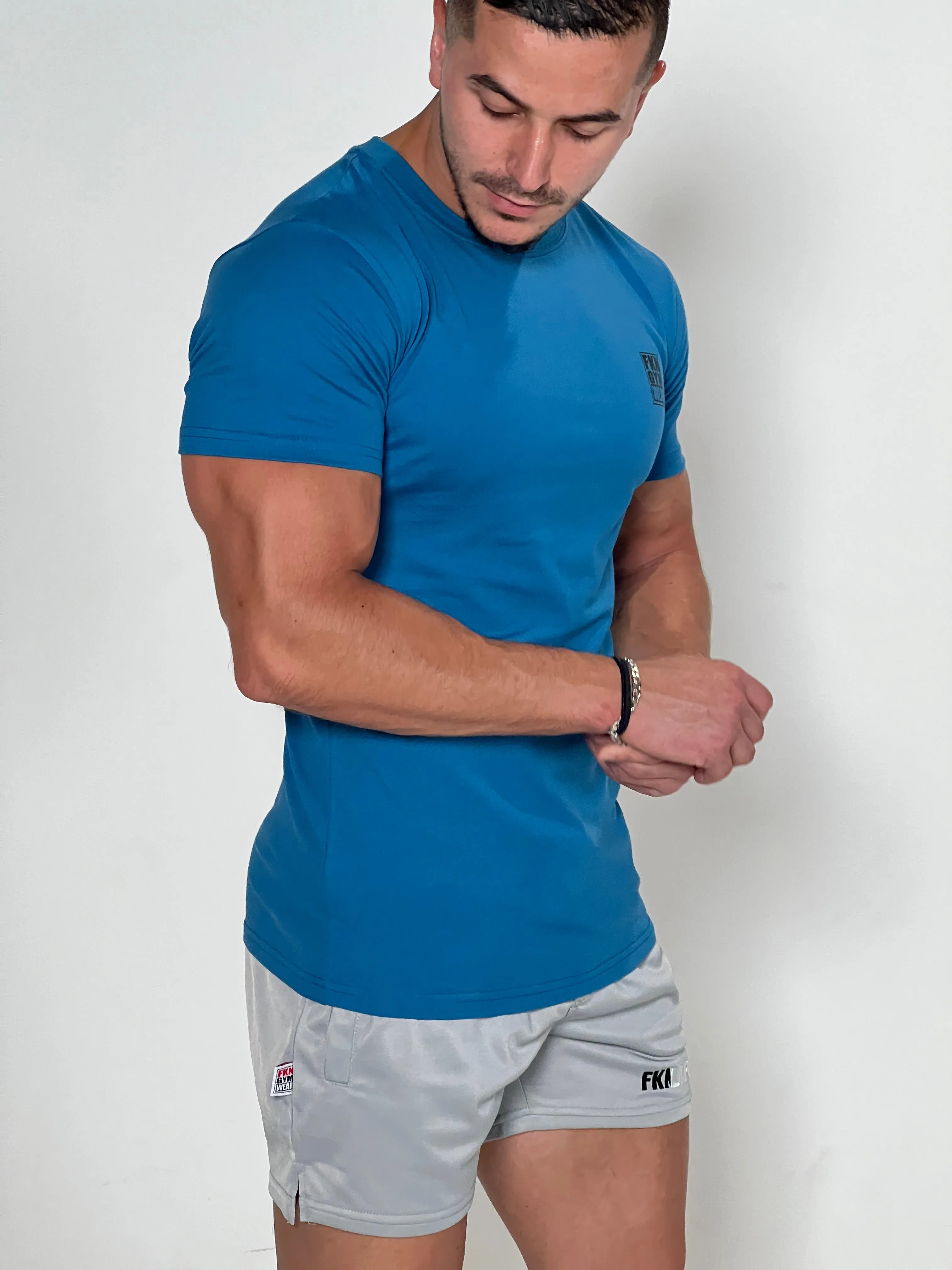 Stone | Men's Gym T-Shirt | Ocean Blue