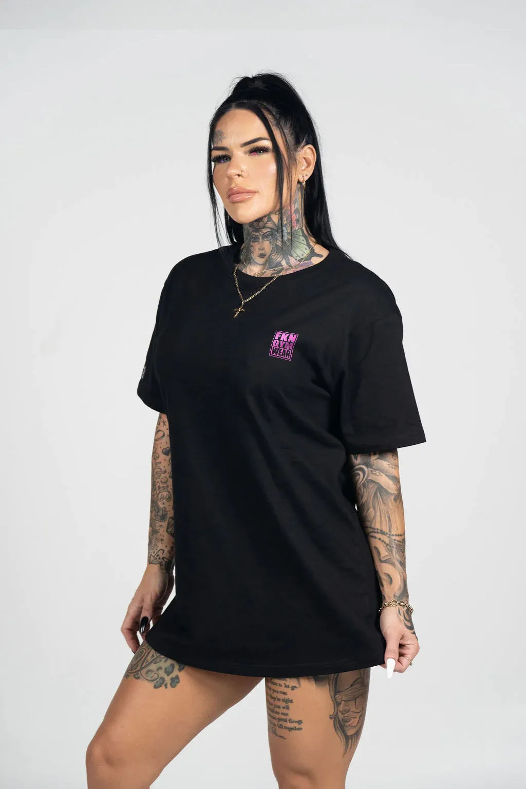 Strike | Women's Gym T-Shirt | Black / Pink