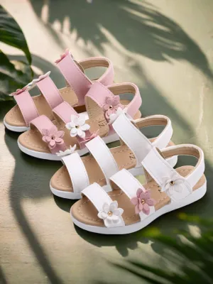 Summer Blooms Strappy Floral Sandals By Liv and Mia