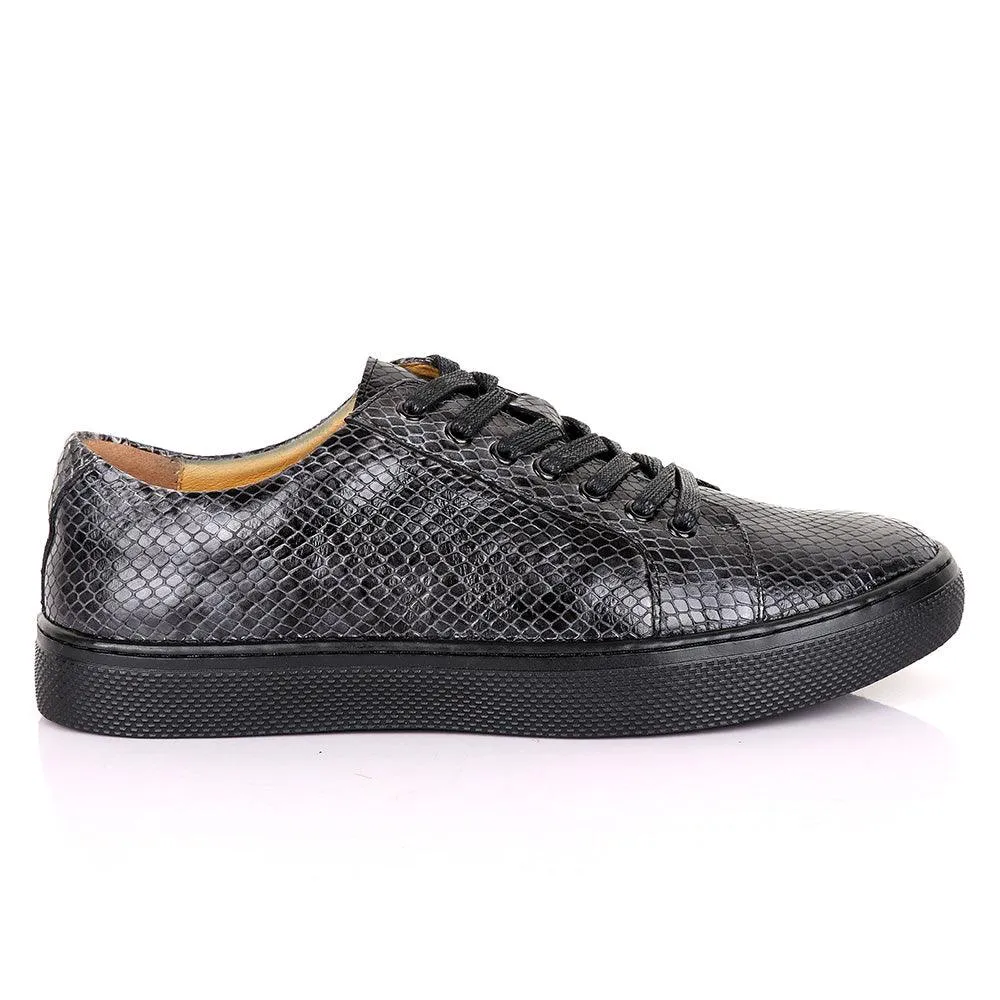 Terry Taylors Exotic Oxford Grey Leather Shoe