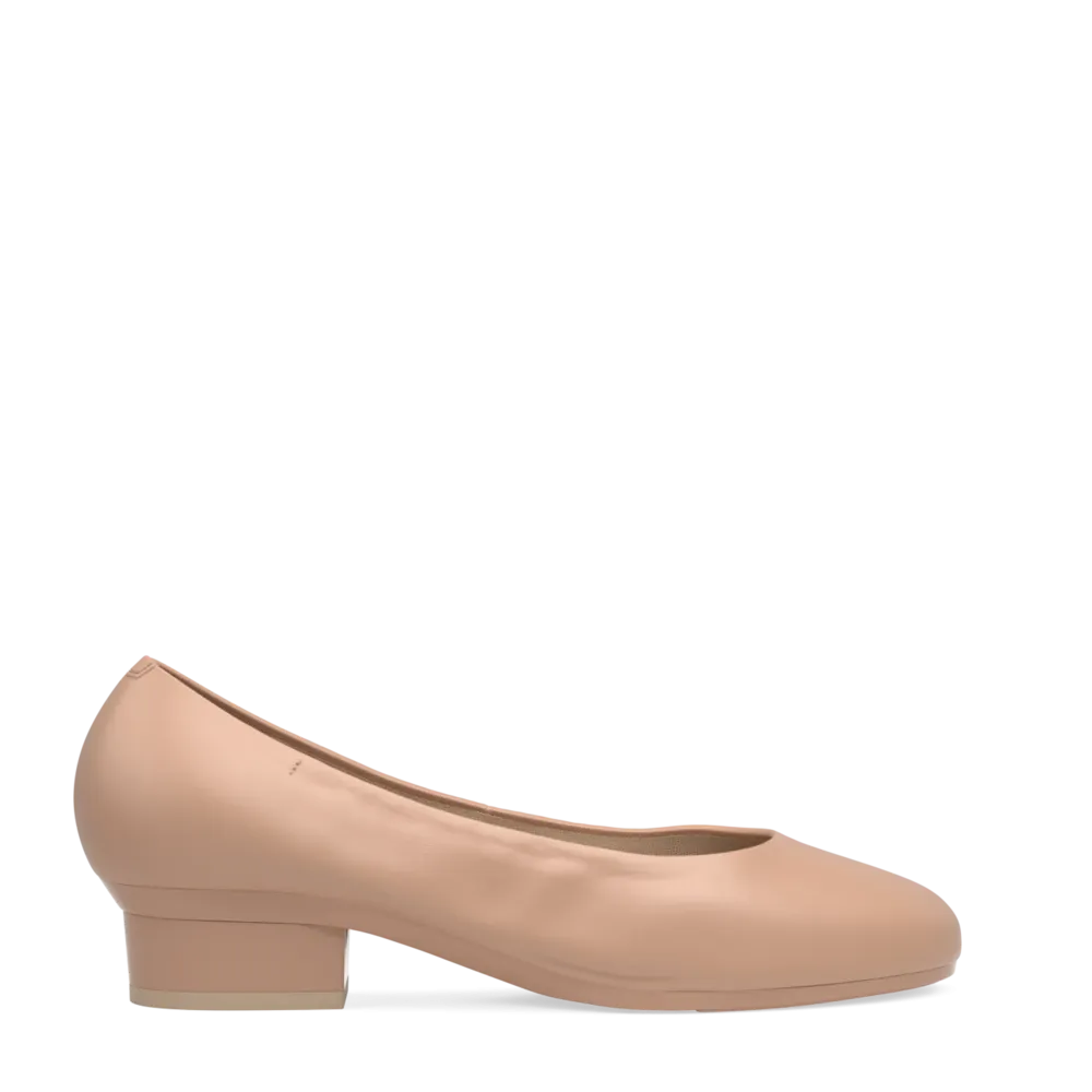 The Ballet Pump - Latte Stretch Leather Flat