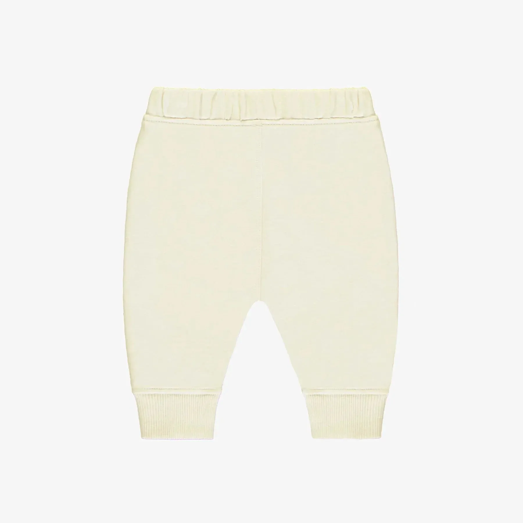 The French Terry Cotton Joggers - Cream - BABY