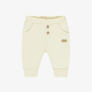 The French Terry Cotton Joggers - Cream - BABY