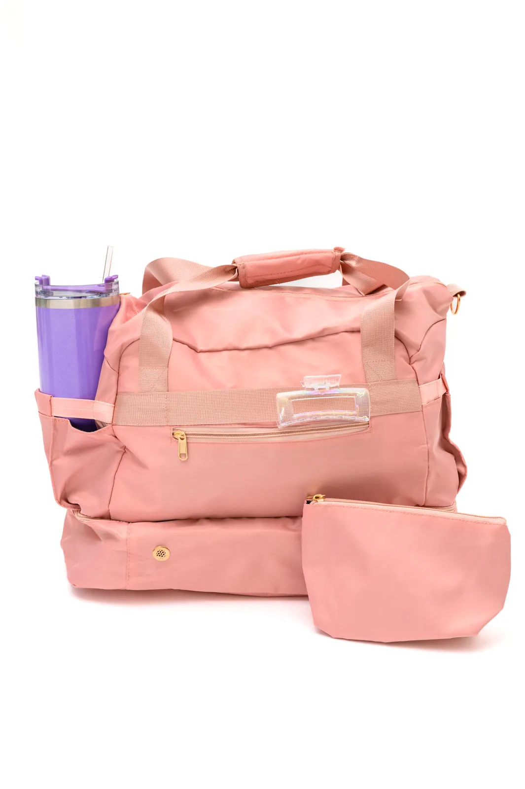 Travel Bestie Duffel in Pink