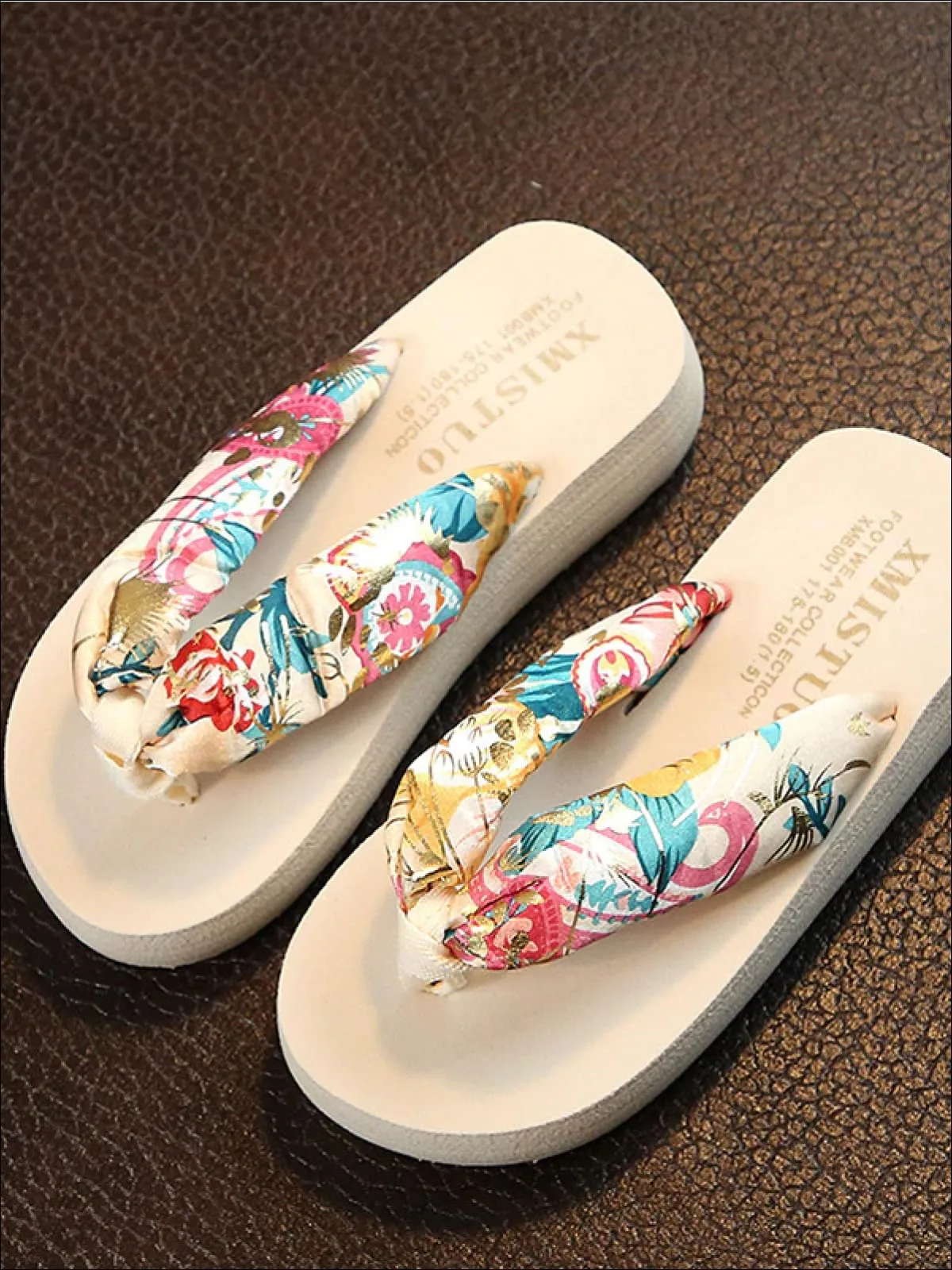 Tropical Themed Sandals By Liv and Mia