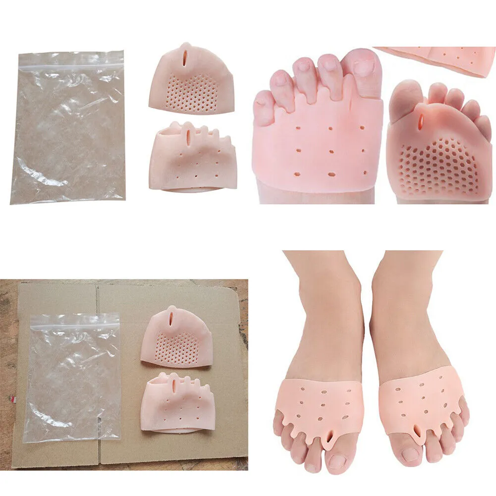 US 2-4Pairs Metatarsal Pad Gel Toe Orthotics Separator Cushion Bunion Forefoot