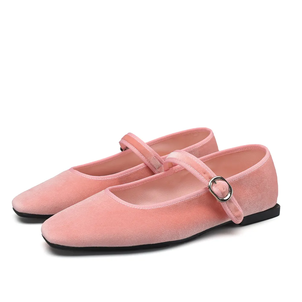 USS Shoes Pilar Women's Velvet Ballet Flats