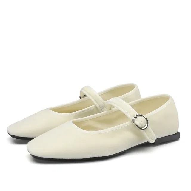 USS Shoes Pilar Women's Velvet Ballet Flats