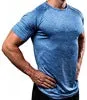 Vedo GYM Shirts Dropshipping Custom Logo Polyester Short Sleeve Slim Fit Workout Clothing Men Fitted Fitness Muscle GYM Shirt