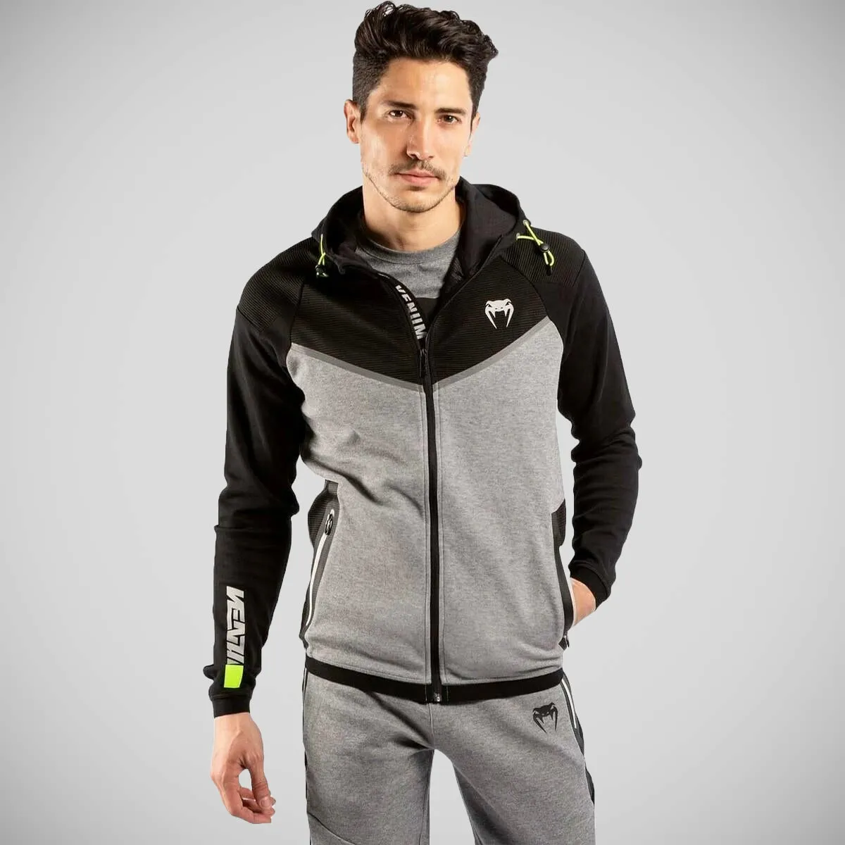 Venum Laser Evo 2.0 Zipped Hoodie Grey