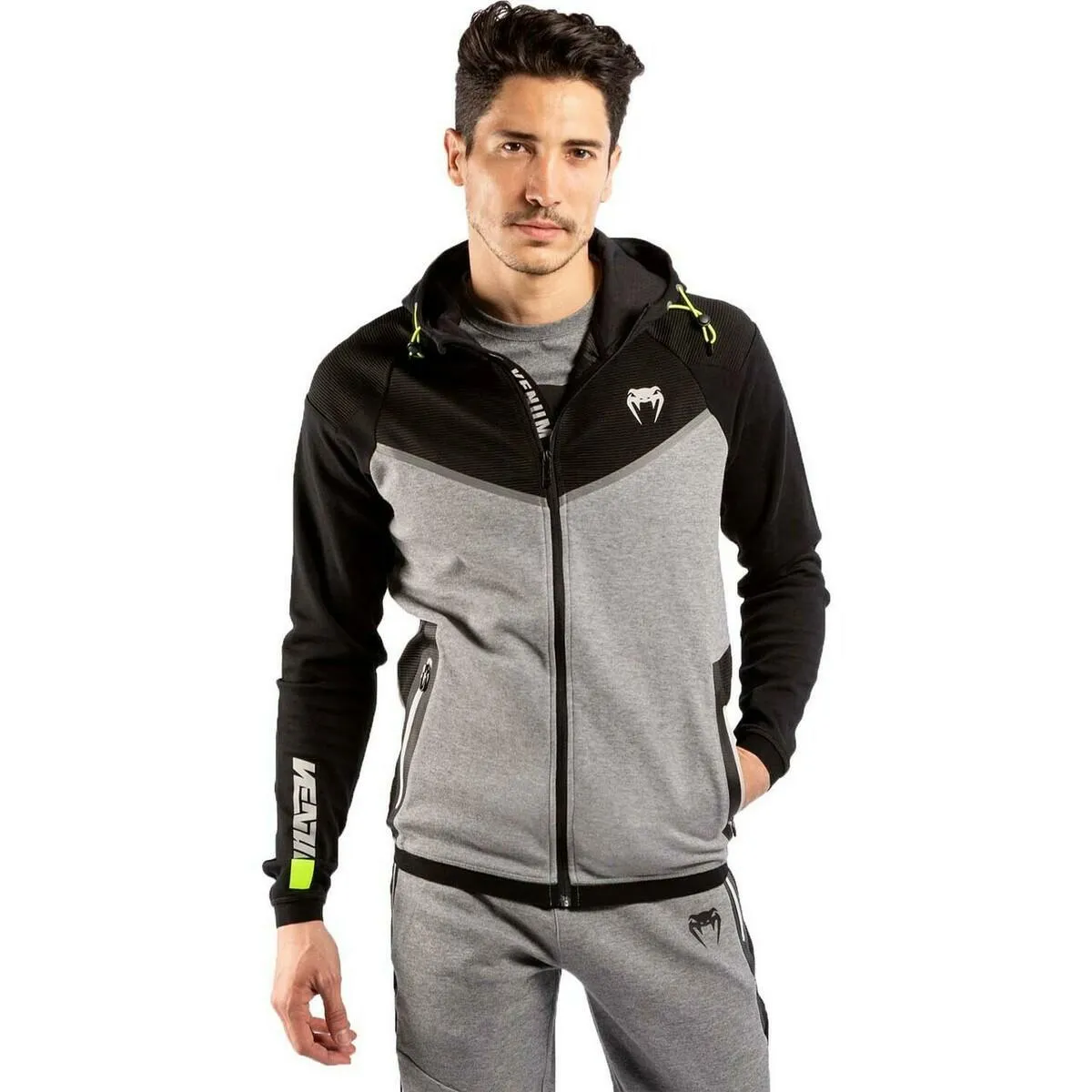 Venum Laser Evo 2.0 Zipped Hoodie Grey