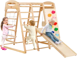 Vevor Indoor Jungle Gym 7-in-1 Toddler Playground 47.2" x 58" x 56" New