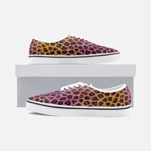 Vivid Cheetah Low Cut Canvas Shoes