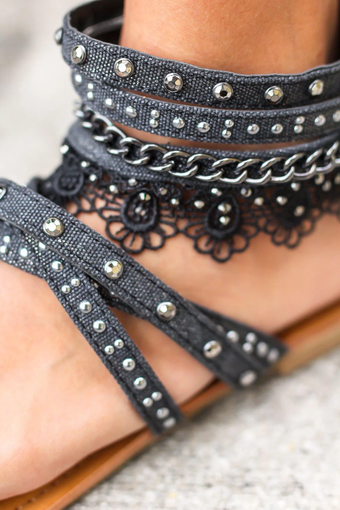 Wilma Black Sandals