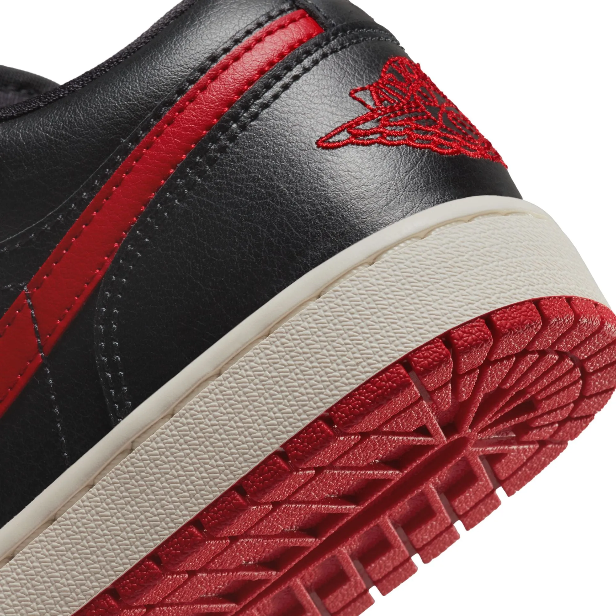 Women's Air Jordan 1 Low - BLACK/GYM RED-SAIL