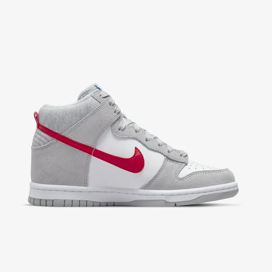 Women's / GS Nike Dunk High SE "Light Smoke Grey Red" (DH9750-001)