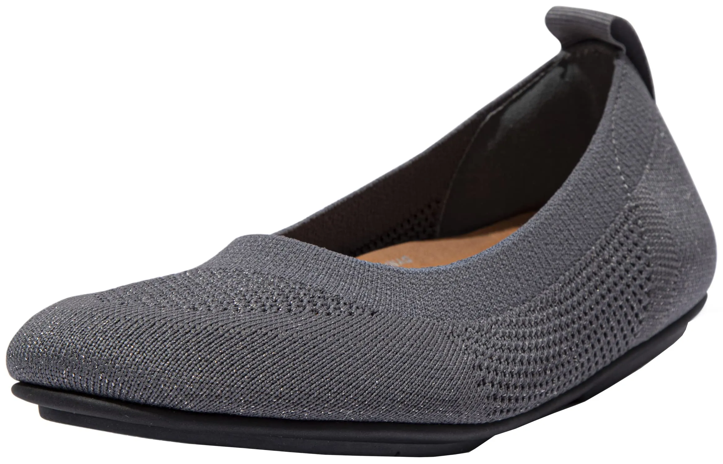 Women's Shoes FitFlop ALLEGRO KNIT Closed Toe Ballet Flats CW6-898 PEWTER GREY