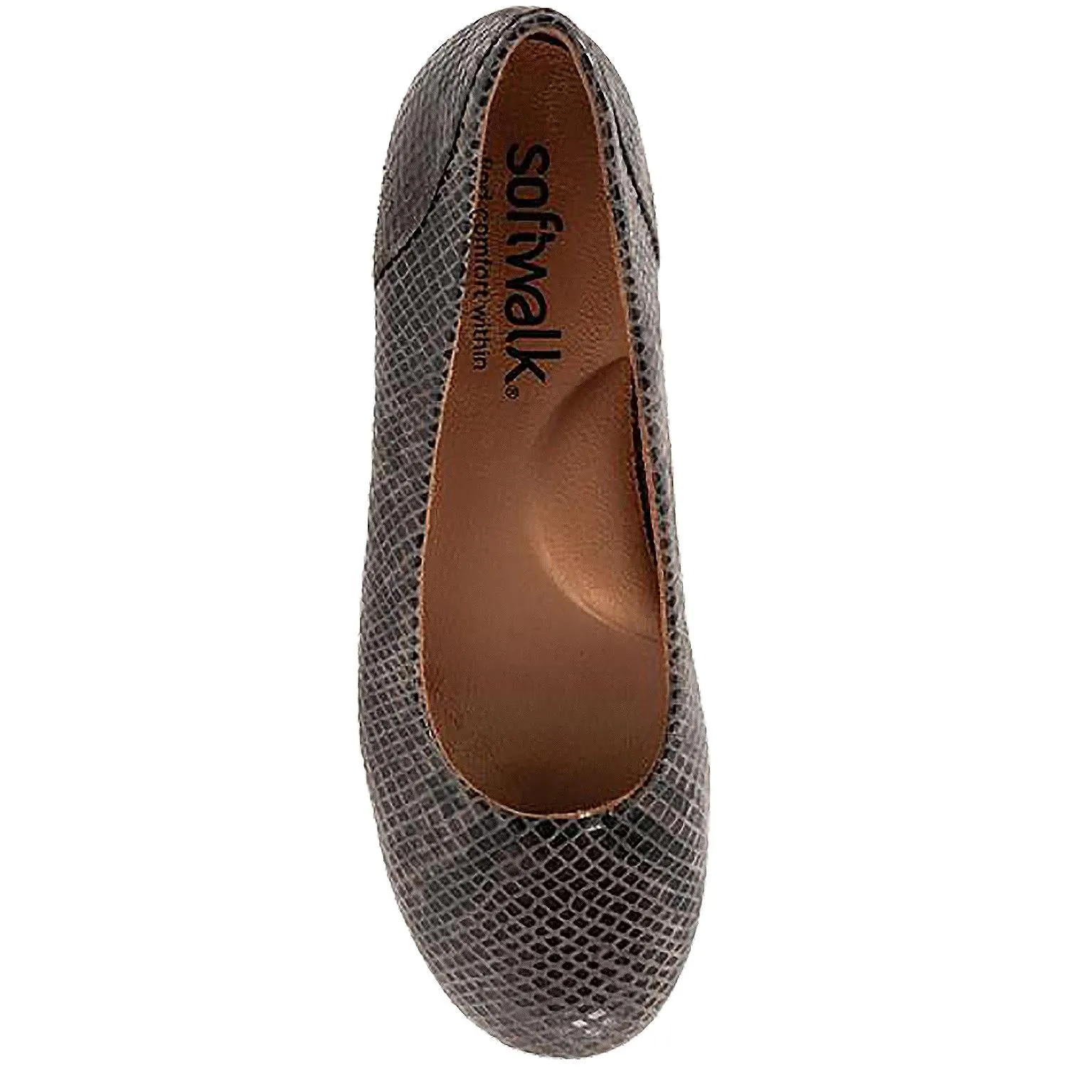 Women's SoftWalk Sonoma Grey Snake Leather