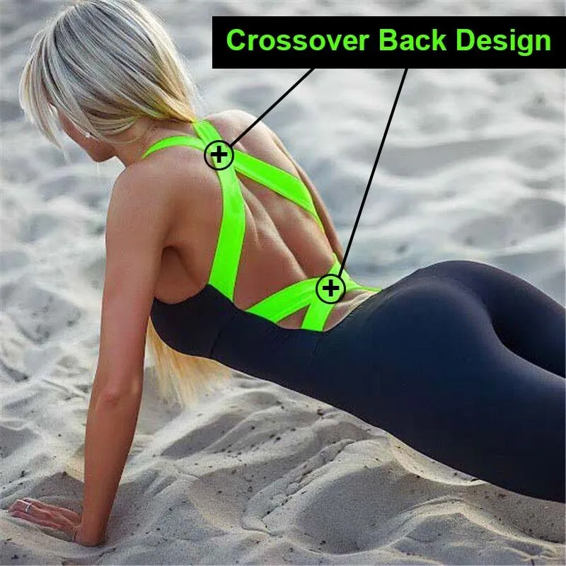 Yoga Set Sport Clothing Backless Sport Suit Workout Tracksuit For Women